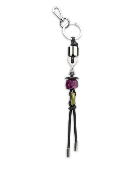  Ami Paris Ami De Coeur Logo Keyring - Silver 