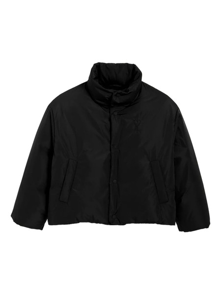 Ami Paris Ami De Coeur Puffer Jacket - Black 