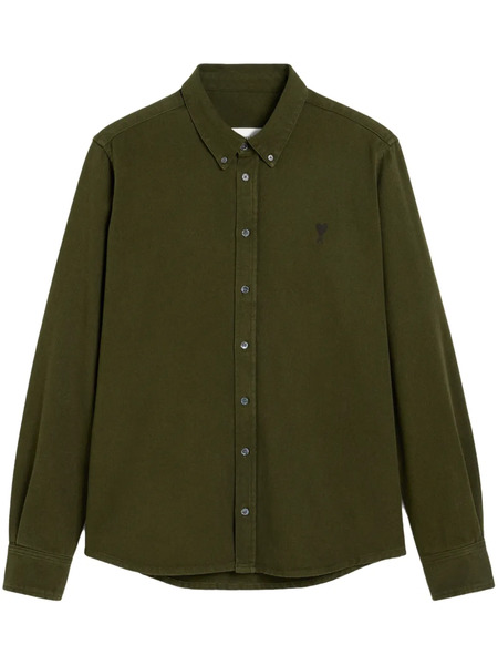  Ami Paris Ami De Coeur Shirt - Green 