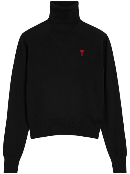  Ami Paris Ami De Coeur Wool Jumper - Black 