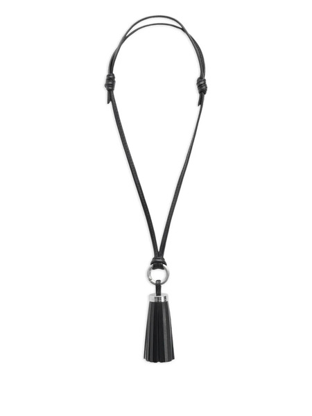  Ami Paris Ami Pompom Leather Keyring - Black 
