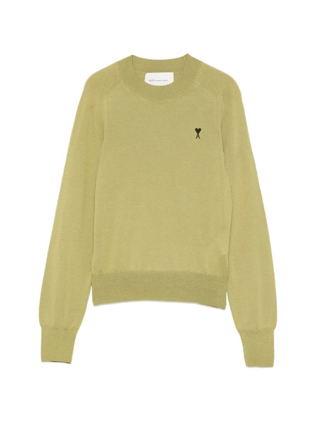  Ami Paris Appliqué Sweater - Green 