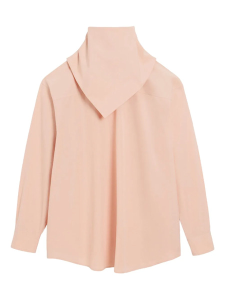  Ami Paris Bandana-collar Cotton Blouse - Pink 