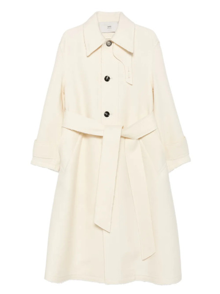  Ami Paris Belted Coat - Neutrals 