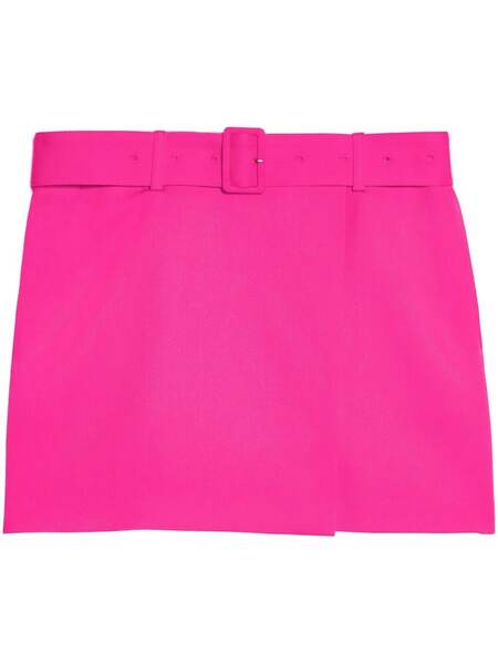  Ami Paris Belted Midi Skirt - Pink 