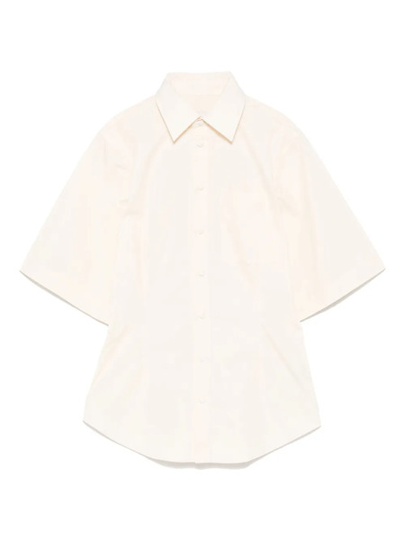  Ami Paris Cotton Short-sleeve Shirt - Neutrals 