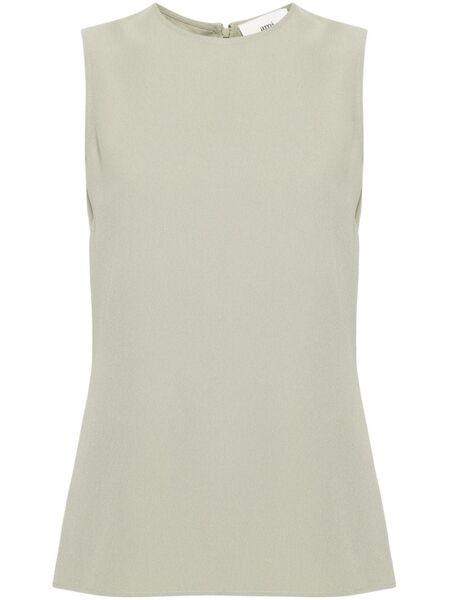  Ami Paris Crepe Tank Top - Green 