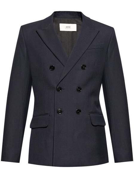  Ami Paris Double-breasted Blazer - Blue 
