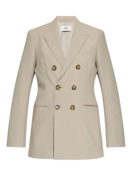  Ami Paris Double-breasted Jacket - Neutrals 