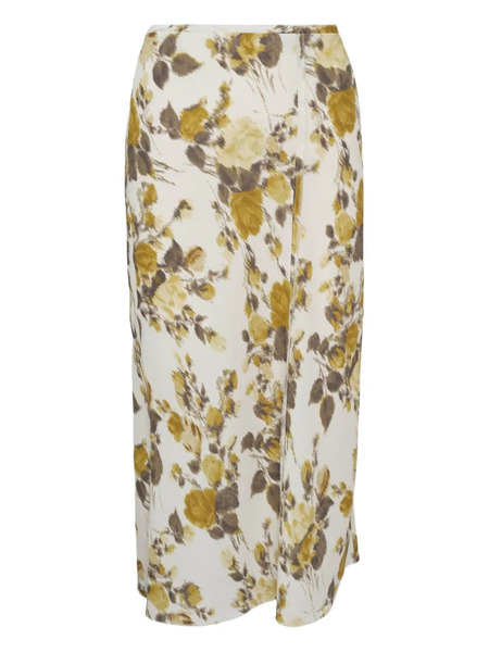  Ami Paris Floral-motif Midi Skirt - Neutrals 