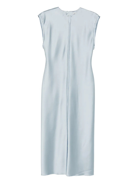  Ami Paris Frayed Midi Dress - Blue 
