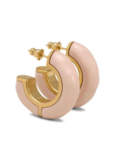  Ami Paris Hammered Lacquered Earrings - Pink 
