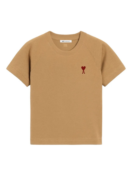  Ami Paris Holiday Capsule Cotton T-shirt - Brown 