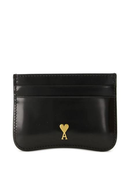  Ami Paris Leather Cardholder - Black 