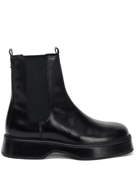  Ami Paris Leather Chelsea Boots - Black 