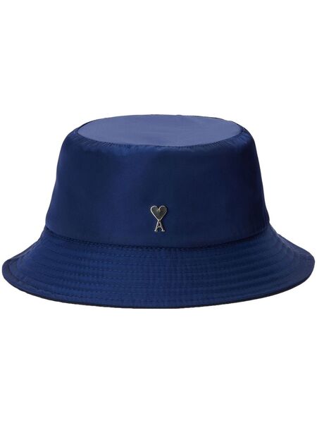  Ami Paris Logo-plaque Bucket Hat - Blue 