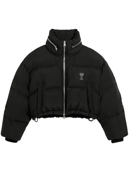  Ami Paris Logo-print Puff Jacket - Black 