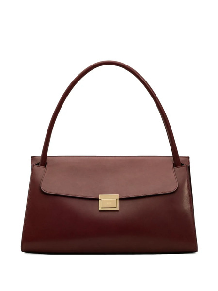  Ami Paris Mimi Leather Tote Bag - Brown 