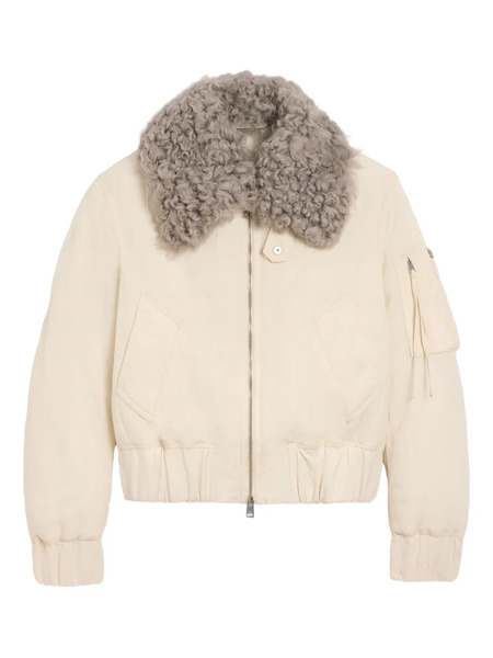  Ami Paris Padded Bomber Jacket - Neutrals 