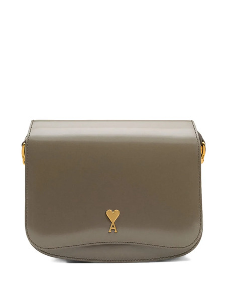  Ami Paris Paris Paris Glazed-leather Bag - Grey 