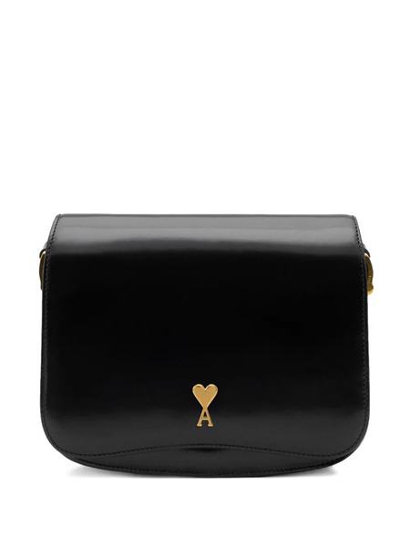  Ami Paris Paris Paris Shoulder Bag - Black 