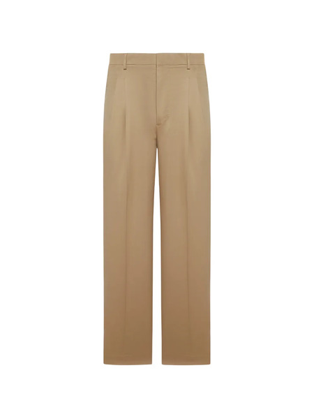  Ami Paris Pleated Trousers - Brown 
