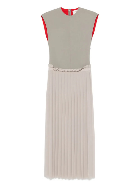  Ami Paris Plissé-detail Dress - Grey 