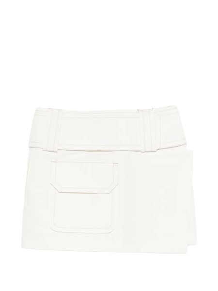  Ami Paris Pocket Mini Straight Skirt - Neutrals 
