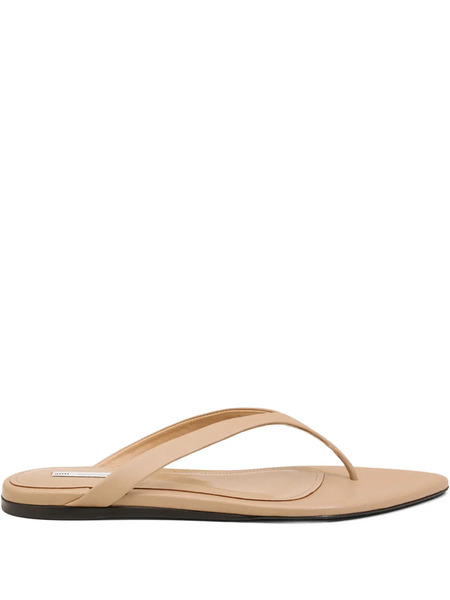  Ami Paris Pointed-toe Sandals - Neutrals 