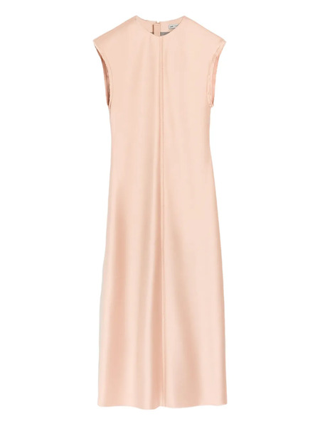  Ami Paris Raw-edge Long Dress - Pink 
