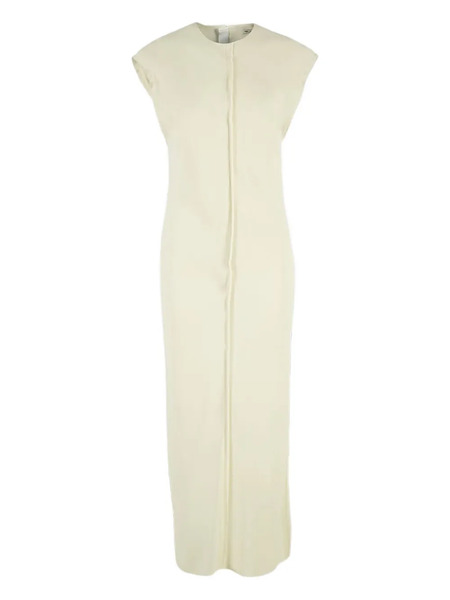  Ami Paris Raw-edge Midi Dress - Neutrals 