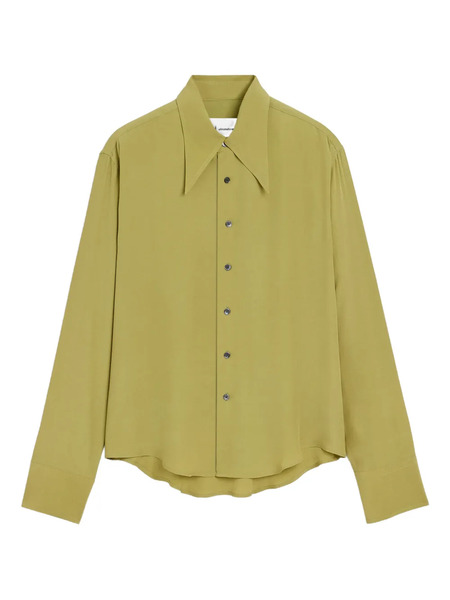  Ami Paris Sharp-collar Shirt - Green 