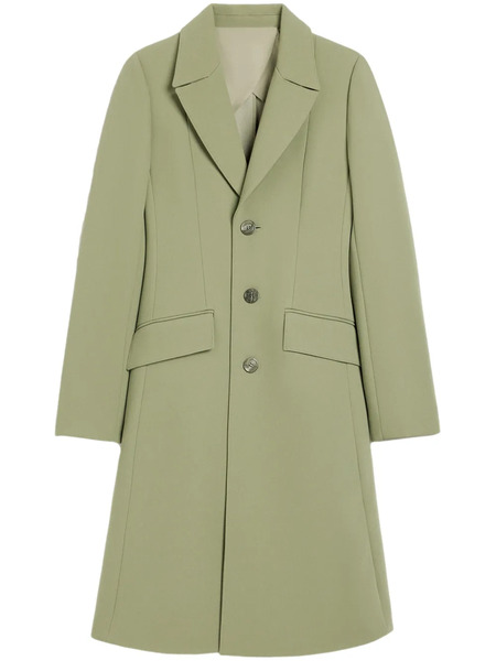  Ami Paris Single-breasted Wool Coat - Green 