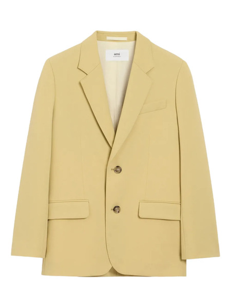  Ami Paris Single-breasted Wool Jacket - Green 