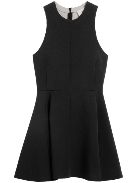  Ami Paris Sleeveless Virgin-wool Minidress - Black 