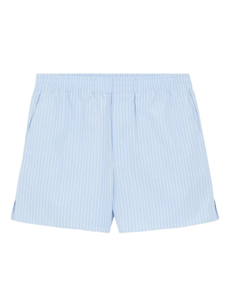  Ami Paris Striped Elasticated Shorts - Blue 