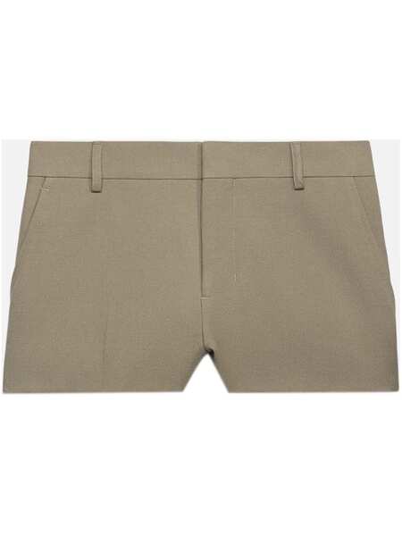  Ami Paris Tailored-cut Wool Shorts - Neutrals 