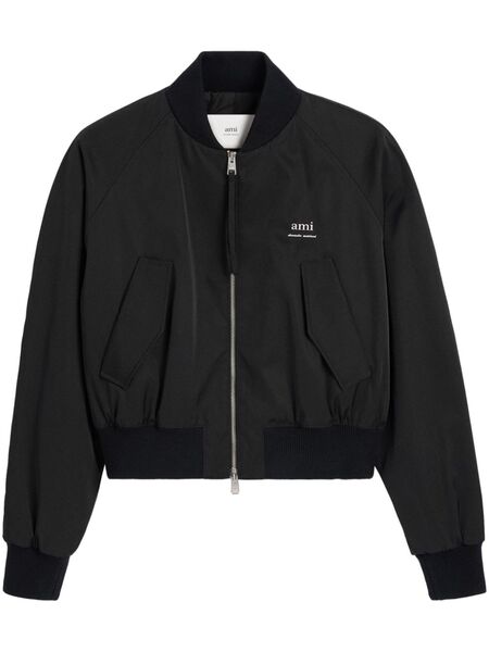  Ami Paris Technical Bomber Jacket - Black 