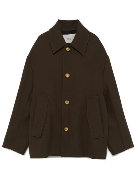  Ami Paris Virgin-wool Jacket - Brown 