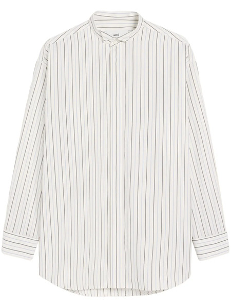  Ami Paris Wingtip-collar Shirt - Neutrals 