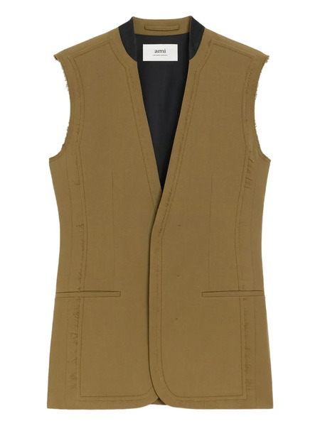  Ami Paris Wool Gilet - Green 