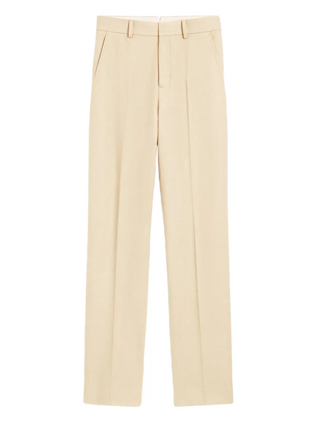  Ami Paris Wool Large-fit Trousers - Neutrals 