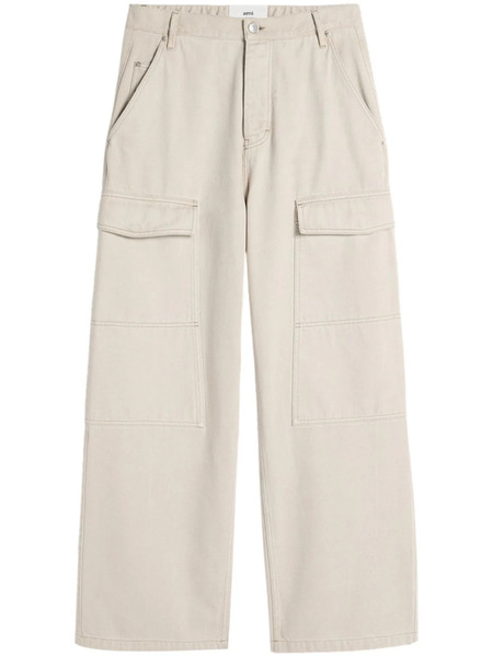  Ami Paris Worker Baggy Jeans - Neutrals 