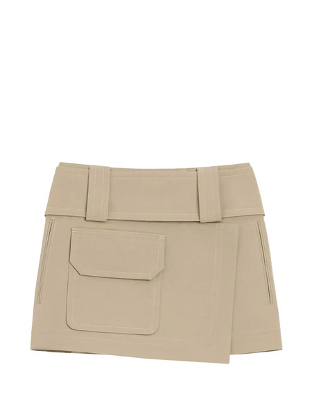  Ami Paris Wrap Belt Mini Skirt - Neutrals 