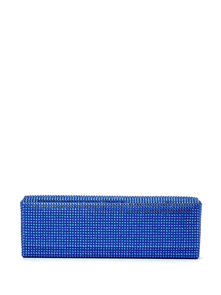  Amina Muaddi Amini Paloma Crystal-embellished Clutch - Electric Blue 