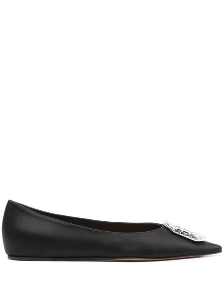  Amina Muaddi Camelia Ballet Flats - Black 