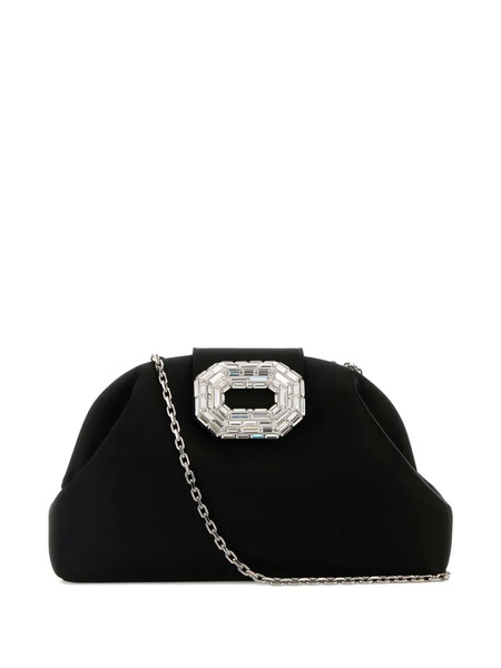  Amina Muaddi Camelia Clutch Bag - Black 