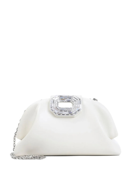  Amina Muaddi Camelia Clutch Bag - White 