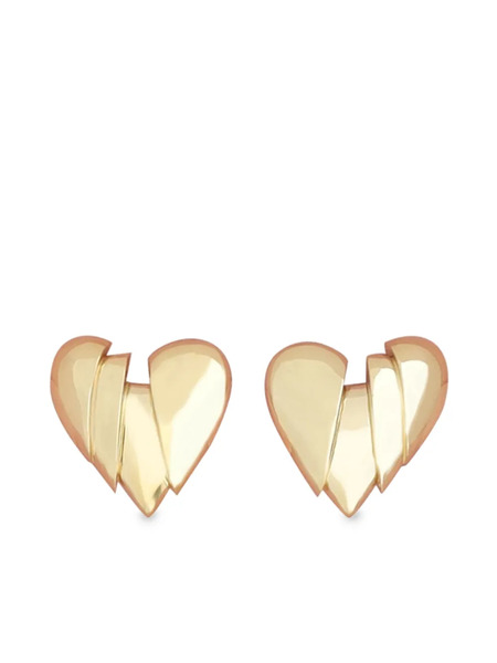  Amina Muaddi Heartbreaker Earrings - Gold 