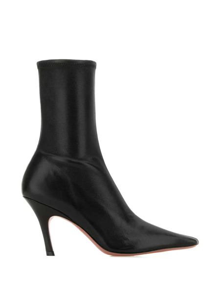  Amina Muaddi Jamie Nappa-leather Ankle Boots - Black 
